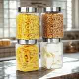 Varg Container 750ml 4pcs Set | Stainless Steel Lids | Storage Jars