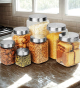 Varg Container 1250ml 4pcs Set | Stainless Steel Lids | Storage Jars