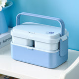3 in 1 Bamboo Bento Lunch Box | Eco-Friendly Tiffin Box with Cutlery
