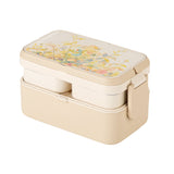 3 in 1 Bamboo Bento Lunch Box | Eco-Friendly Tiffin Box with Cutlery