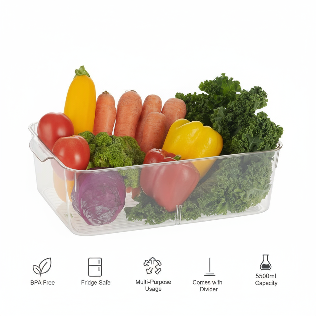 Organiser Tray 5500ml 1pc | Multipurpose Kitchen Storage Tray
