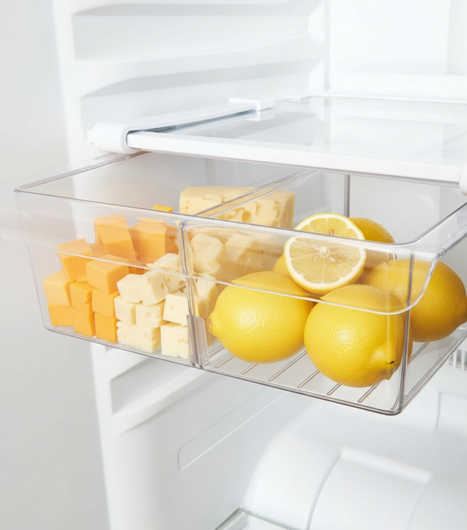 Fridge Undershelf Drawer | 2 Part | Fridge Storage Drawer