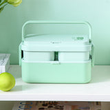 3 in 1 Bamboo Bento Lunch Box | Eco-Friendly Tiffin Box with Cutlery