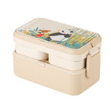 3 in 1 Bamboo Bento Lunch Box | Eco-Friendly Tiffin Box with Cutlery