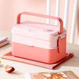 2 in 1 Bamboo Bento Lunch Box | Eco-Friendly Tiffin Box with Cutlery