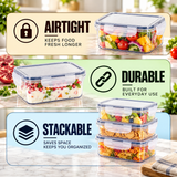 SoFresh SoClick Container 1400ml 2pcs Set | Click-Lock Food Containers